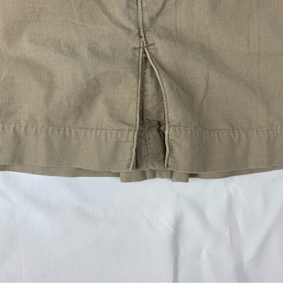 Abercrombie & Fitch y2k women's size 2 xs Tan Cargo Skirt mini Fit corduroy - Picture 8 of 11